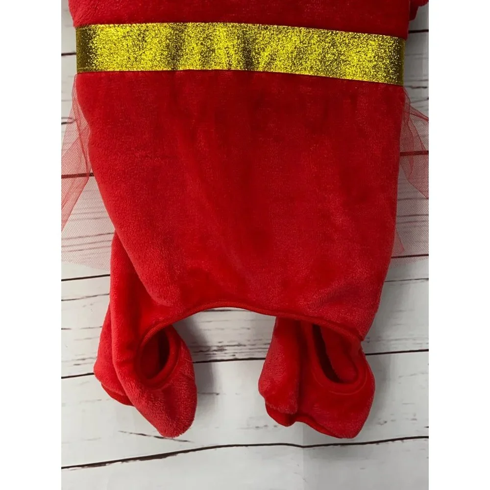 Silverpooch Pet Apparel Christmas Dog Pajamas Pjs Clothes‎ Red Size Medium